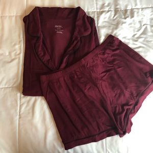Maroon pajama set